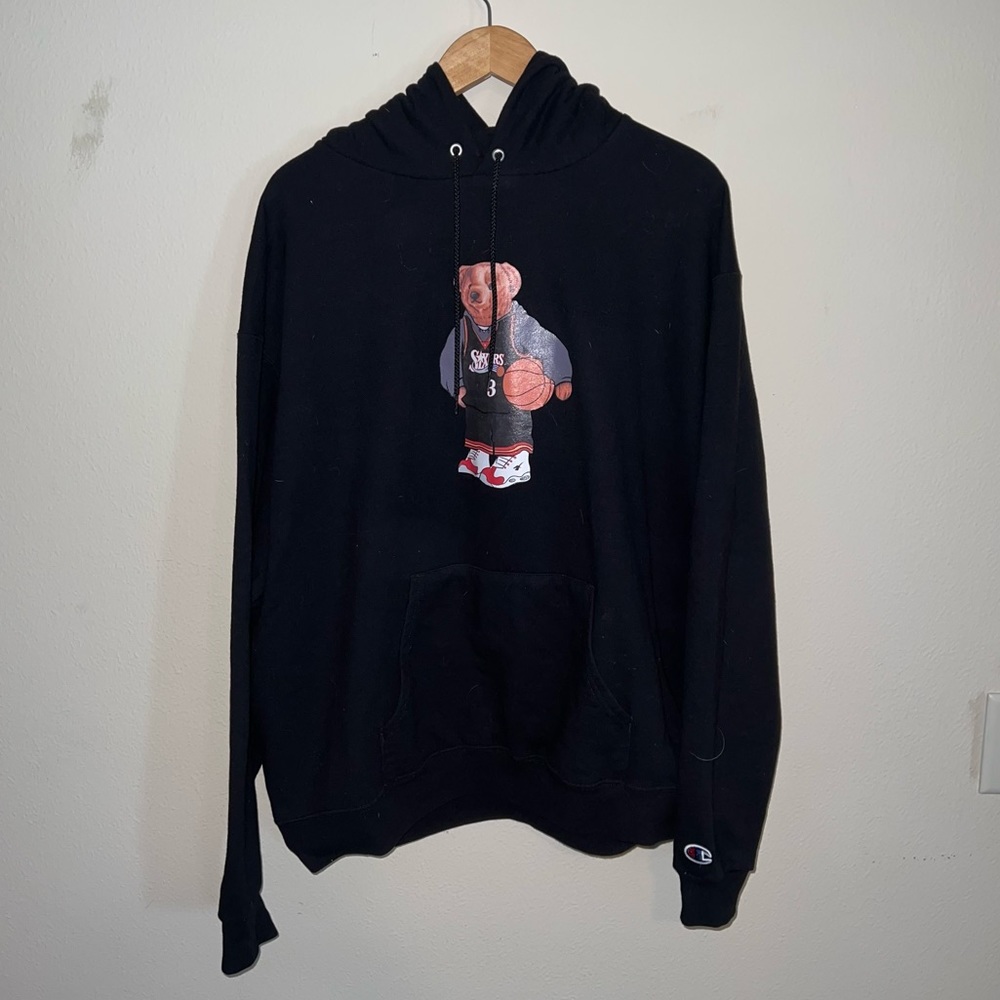 RARE Champion Allen Iverson Polo Bear Hoodie